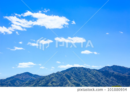 Blue sky and clouds and mountains Blue sky and clouds and mountains 101880934