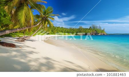 Summer material, tropical resort beach 101881463