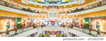 Abstract blur modern shopping mall interior background Abstract blur modern shopping mall interior background 101882589