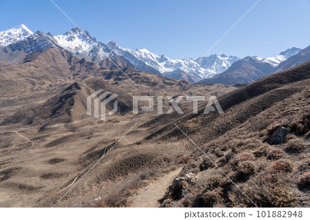 Trail in the Himalayan Mountains 101882948