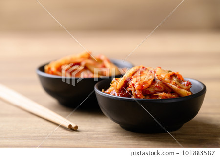 Kimchi cabbage, Korean homemade fermented side dish food 101883587