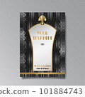 Art Deco luxury template golden black A4 page, menu, card, invitation 101884743