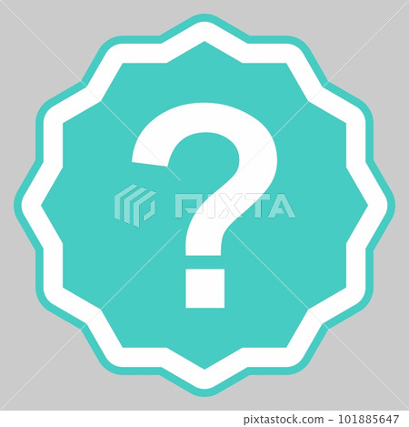 Question mark, FAQ sign, Help symbol, vector mark symbols light blue style. Isolated icon. 101885647