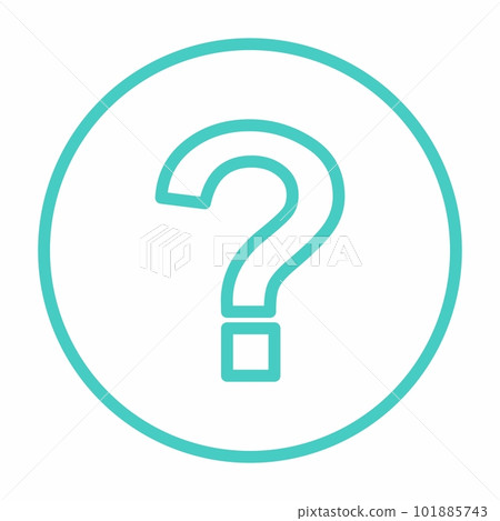 Question mark, FAQ sign, Help symbol, vector mark symbols light blue style. Isolated icon. 101885743