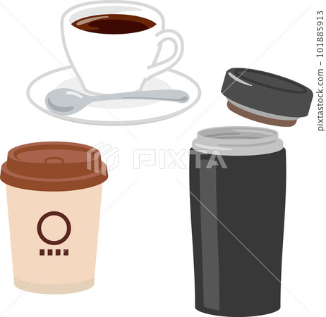 coffee cups and paper cups and tumblers coffee cups and paper cups and tumblers 101885913