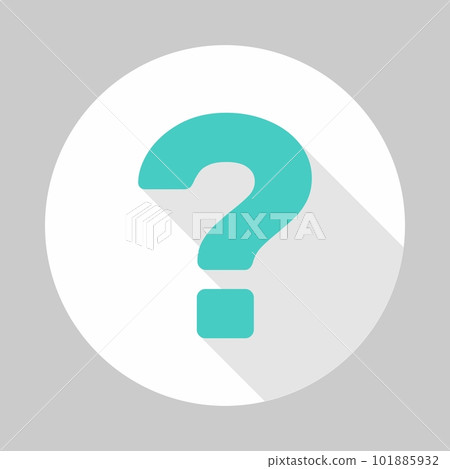 Question mark, FAQ sign, Help symbol, vector mark symbols light blue style. Isolated icon. 101885932