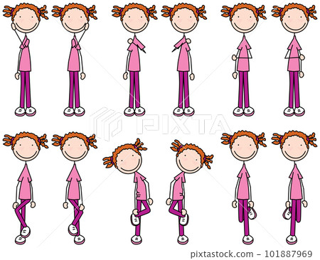 Happy kid exercises Happy kid exercises 101887969