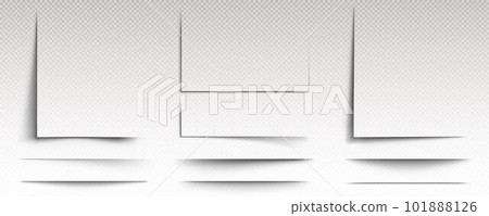 Square shadow box frame vector effect template 101888126