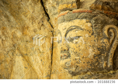 Usuki Stone Buddha Statue of Dainichi Nyorai 101888156