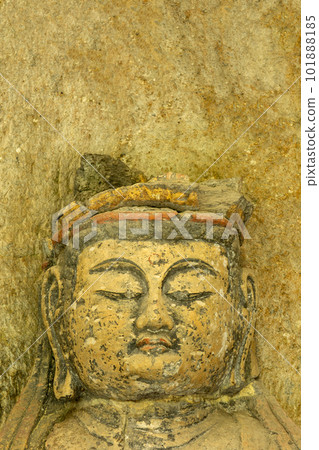 Usuki Stone Buddha Statue of Dainichi Nyorai 101888185