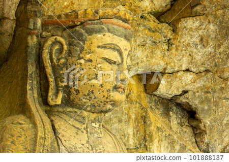 Usuki Stone Buddha Statue of Dainichi Nyorai Usuki Stone Buddha Statue of Dainichi Nyorai 101888187