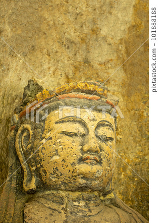 Usuki Stone Buddha Statue of Dainichi Nyorai 101888188