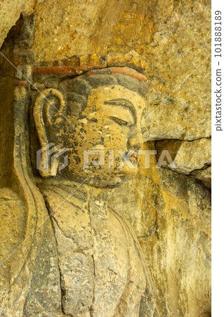 Usuki Stone Buddha Statue of Dainichi Nyorai 101888189