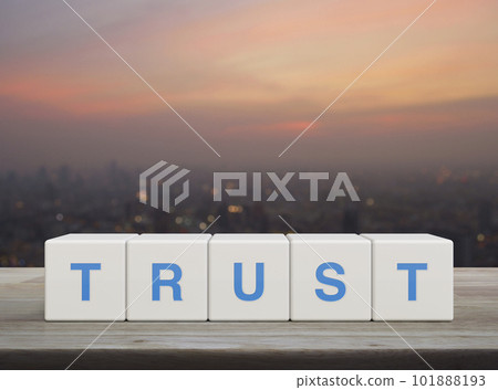 Building trust business concept 101888193