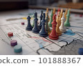 planning strategy with chess figures 101888367