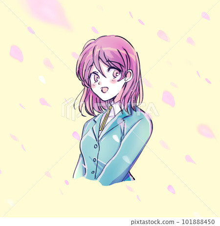 微笑的女學生Sakurafubuki 101888450