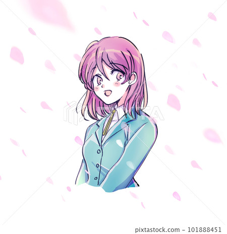 微笑的女學生Sakurafubuki 101888451