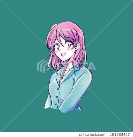 一個微笑的女學生 一個微笑的女學生 101888457