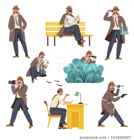 Detectives on mission, private investigators 101888907