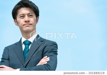 Blue sky and businessman Blue sky and businessman 101889219