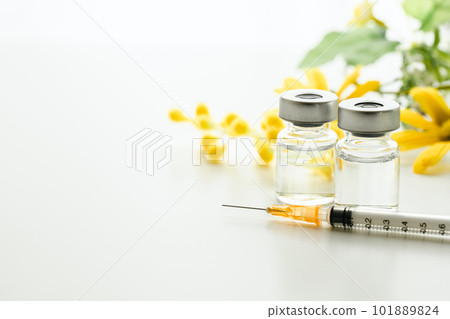 注射器和小瓶美容注射和整容手術的圖像照片 101889824