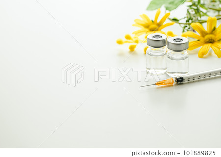 注射器和小瓶美容注射和整容手術的圖像照片 101889825