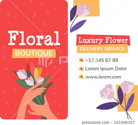 Floral boutique, luxury flower delivery service 101890267