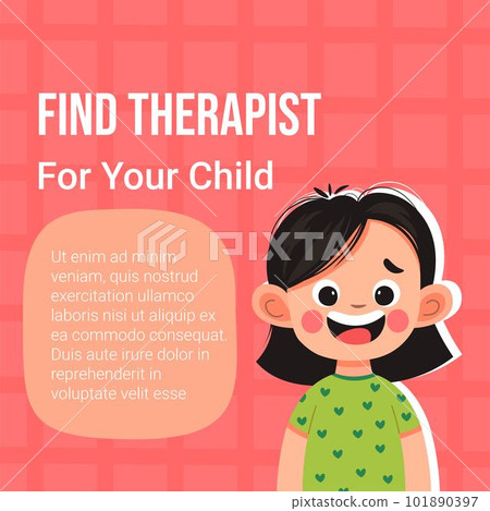 Find therapist for your child, medical care banner Find therapist for your child, medical care banner 101890397