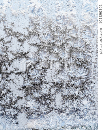natural frost on home window glass in winter natural frost on home window glass in winter 101890501
