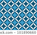 Cloisonne pattern using two indigo colors on white 101890660