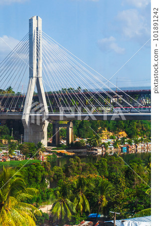 Puente Francisco del Rosario Sanchez bridge in Santo Domingo Puente Francisco del Rosario Sanchez bridge in Santo Domingo 101891242