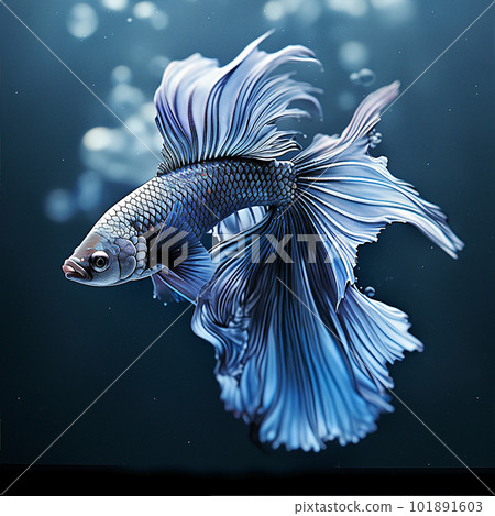 Generative ai illustration of a fighting fish called Betta Splendes 101891603