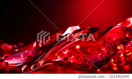 Red glitter crystal curve background "AI generated image" Red glitter crystal curve background "AI generated image" 101892049