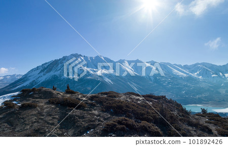 Glacier and snow mountains in Tibet,China 101892426