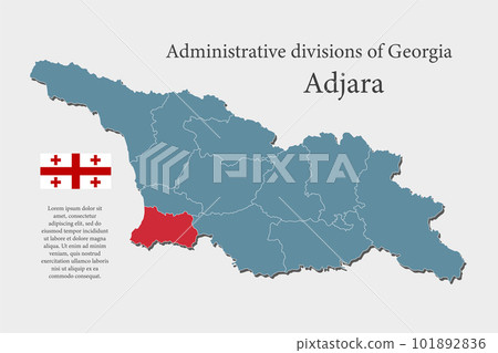 Vector map Georgia, region Adjara Vector map Georgia, region Adjara 101892836