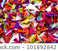 Cute background made from scraps of felt 101892842