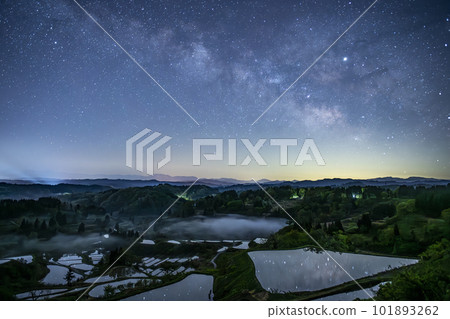 The Milky Way over the rice terraces The Milky Way over the rice terraces 101893262