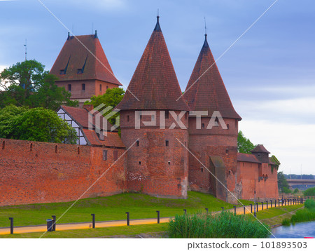 2022-06-12. castle fragment of the Teutonic Knights Order in Malbork, Poland 101893503