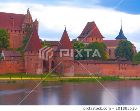 2022-06-12. castle fragment of the Teutonic Knights Order in Malbork, Poland 101893510