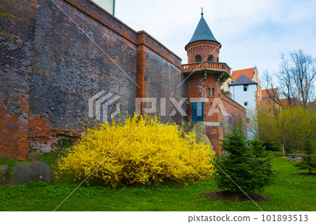 spring day in Bezruchovy sady park.  Olomouc, Czech Republic. 101893513