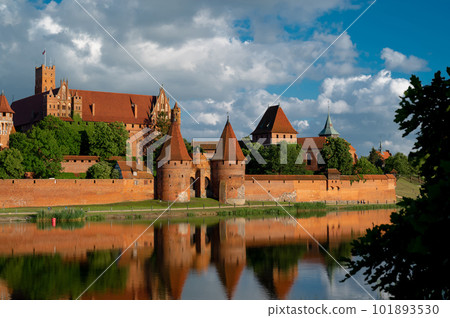 2022-06-13. castle fragment of the Teutonic Knights Order in Malbork, Poland 101893530