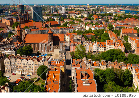 2022-06-05 view of the historical part of the city Gdansk Poland 2022-06-05 view of the historical part of the city Gdansk Poland 101893950