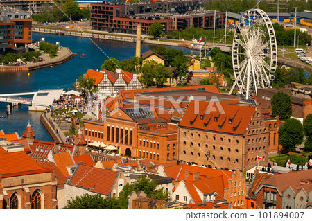 2022-06-05 view of the historical part of the city Gdansk Poland 2022-06-05 view of the historical part of the city Gdansk Poland 101894007