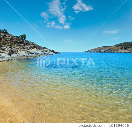 Summer sea coast (Halkidiki, Greece). 101894036
