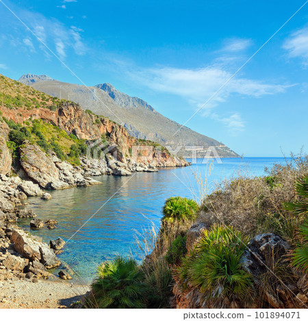 Sea bay in Zingaro Park, Sicily, Italy 101894071