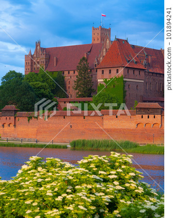 2022-06-12. Castle of the Teutonic Knights Order in Malbork, Poland,  is the largest castle in the world. Malbork Poland. 101894241