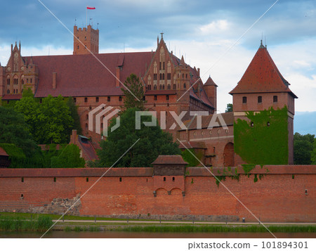 2022-06-12. Castle of the Teutonic Knights Order in Malbork, Poland, is the largest castle in the world. Malbork Poland. 2022-06-12. Castle of the Teutonic Knights Order in Malbork, Poland, is the largest castle in the world. Malbork Poland. 101894301