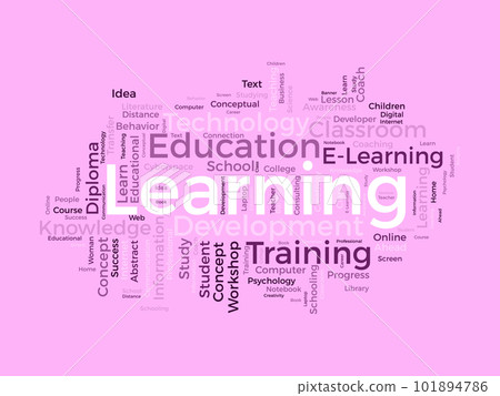 Word cloud background concept for Learning. Education knowledge study lesson for information training concept. vector illustration. Word cloud background concept for Learning. Education knowledge study lesson for information training concept. vector illustration. 101894786