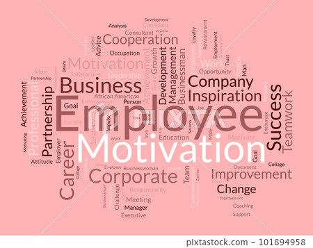Word cloud background concept for Employee motivation. Business management, corporate achievement, motivation of employee satisfaction. vector illustration. Word cloud background concept for Employee motivation. Business management, corporate achievement, motivation of employee satisfaction. vector illustration. 101894958