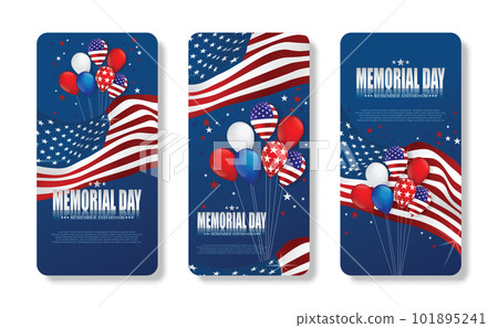 Memorial day. Remember and honor. Vector illustration. mobile phone american flag illustration for america united states national day 4th july. Memorial day. Remember and honor. Vector illustration. mobile phone american flag illustration for america united states national day 4th july. 101895241